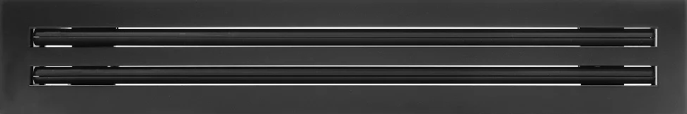 2 SLOT DERRUSER BLACK Black slot diffuser
