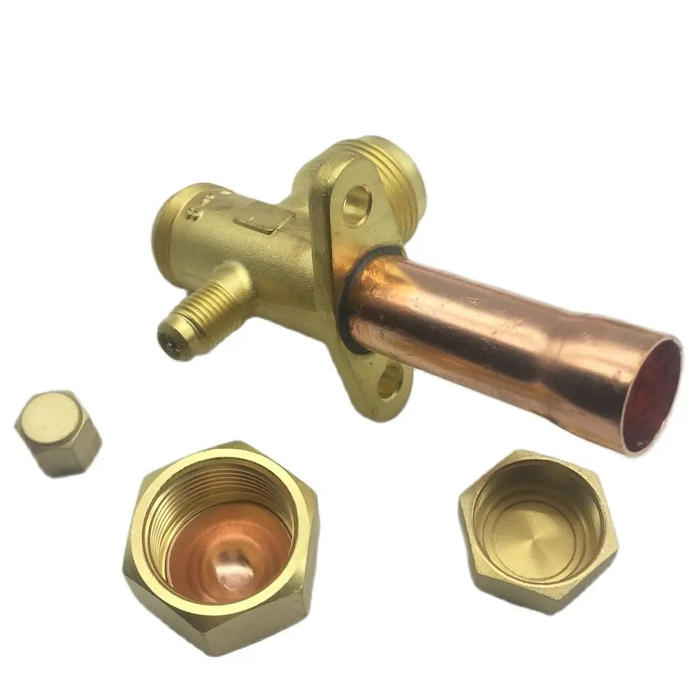 Wall mounted service valve is designed for room split air conditioners, refrigeration plants, chiller & heat pump outdoor units