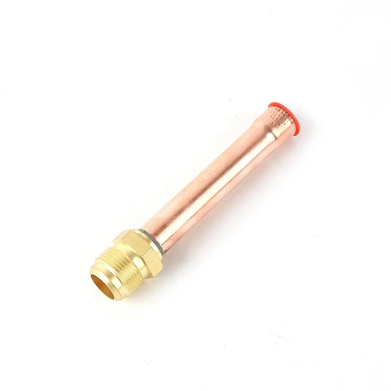Air Conditioner Copper Tube with Brass Forged SAE 1/4 3/8 1/2 3/4 fit UNF Thread Connector Nut Flare Pipe Fitting Adapter
