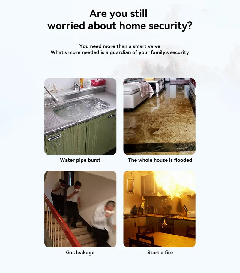 eWelink APP WiFi Smart Valve Water Gas Shutoff Automated Ball Valve DN15/DN20/DN25 Wireless Control For Alexa Google Alice