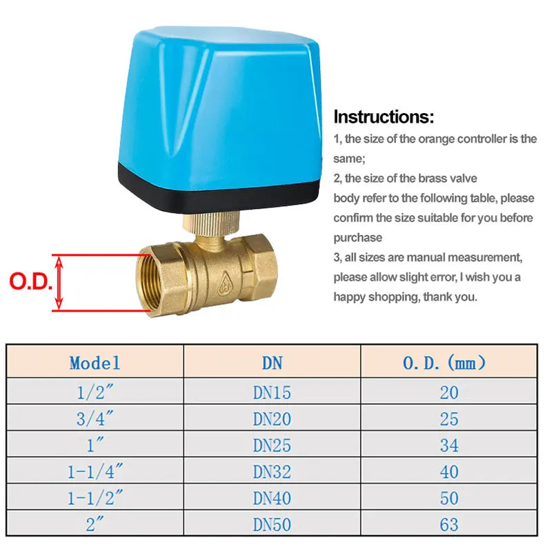 AC220V DC12V-24V Three-wire Two-control Solar Central Air Conditioning Fan Coil Electric Ball Valve
