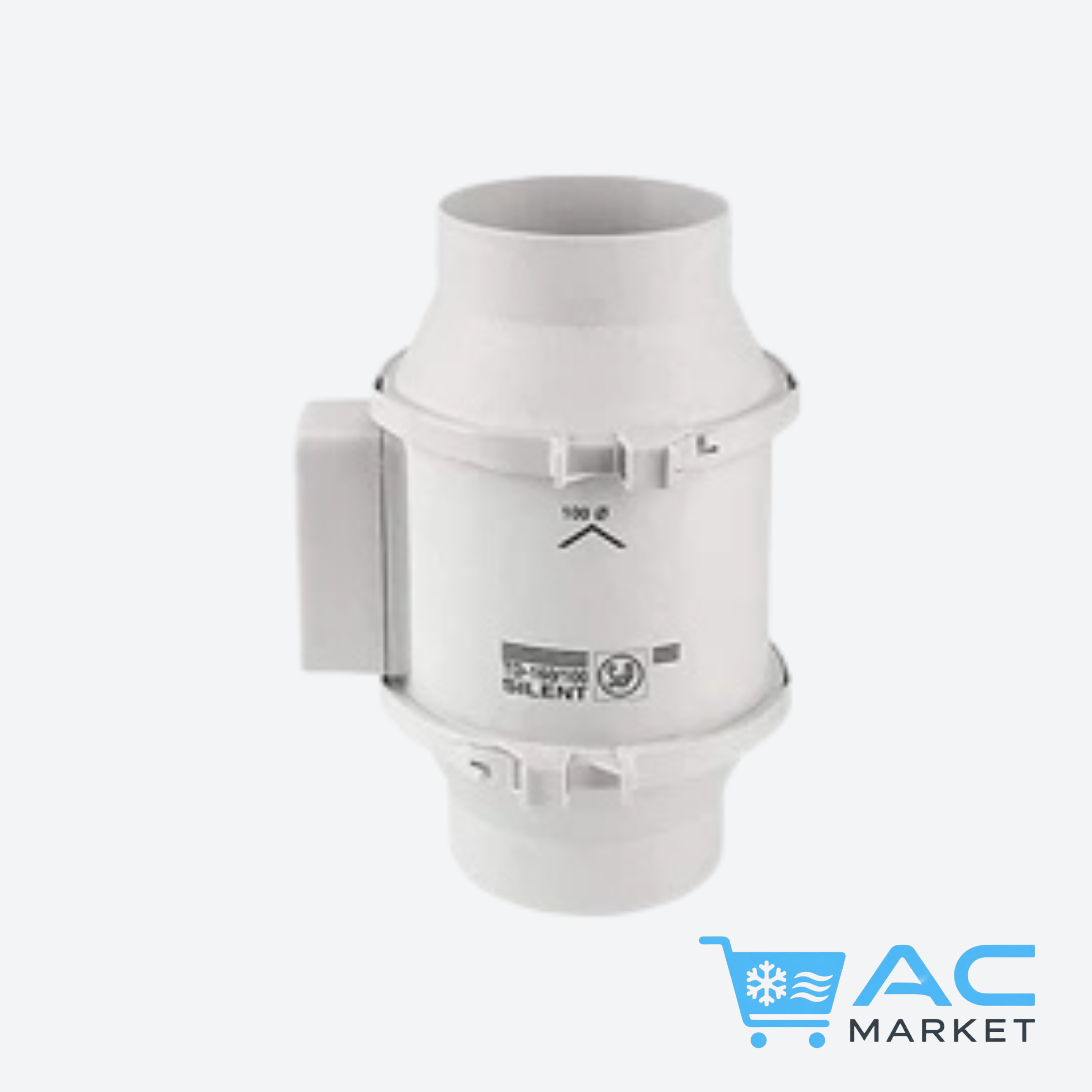 S&amp;P Silent Built-in Fan TD-160/100 N 220-240V IP44 Rated with 2 Motors, 2 Speeds for Kitchen, Bathroom, etc. - 4 Inch