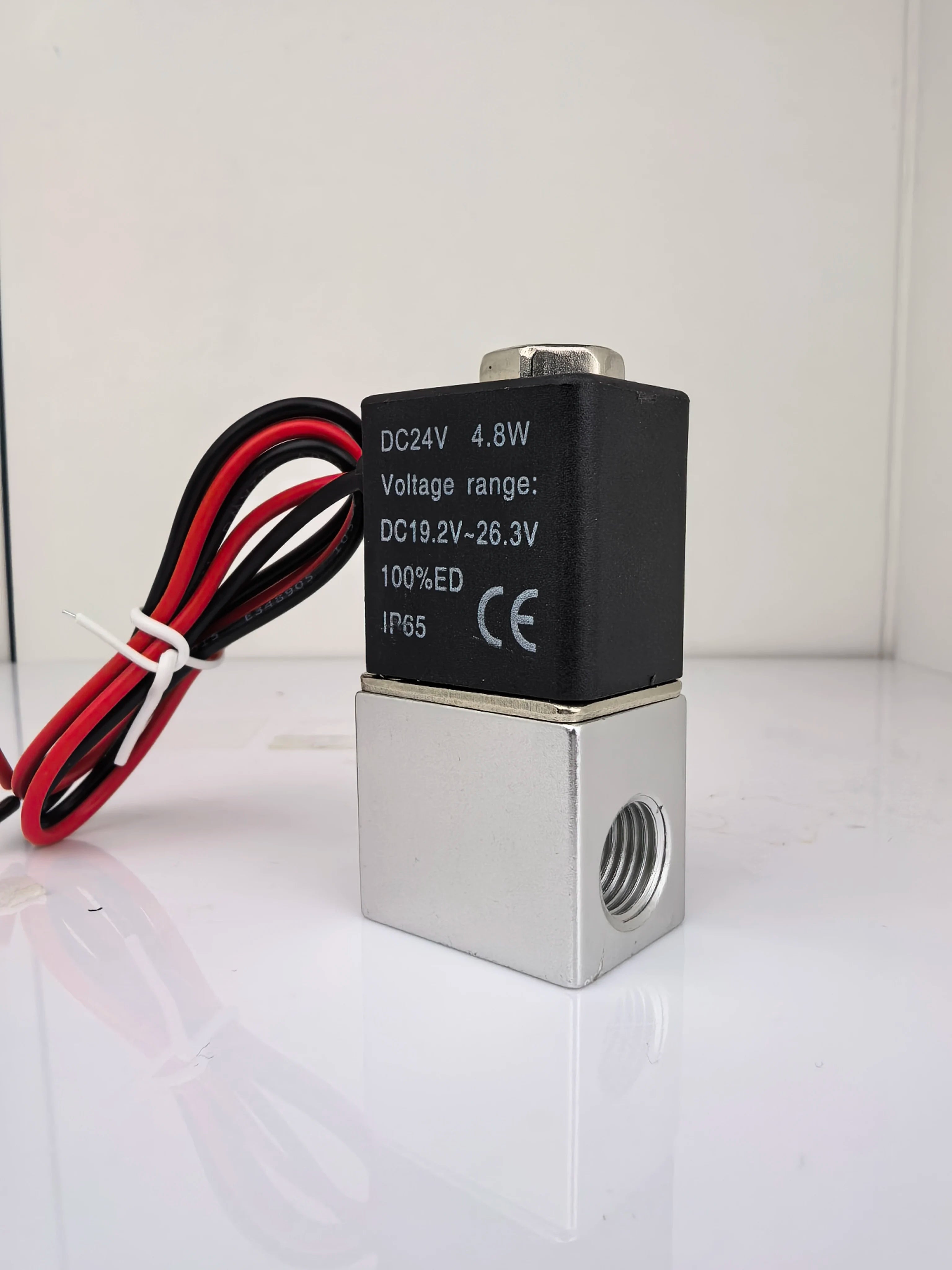 DC12V 24V AC110V 220V Normally Closed 1/4" Silent Oil Free Bidirectional NormallyClosed Pneumatic Solenoid Valve