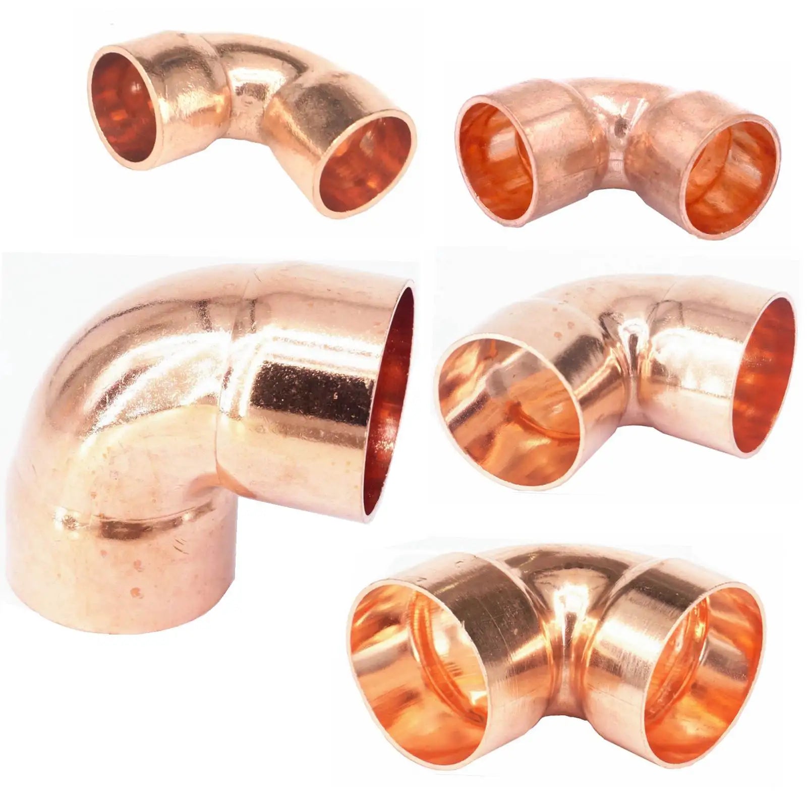 I/D 6.35mm 9.52mm 12.7mm 15mm 16mm 22mm 35mm 42mm 54mm Copper End Feed Cross 4 Ways Pipe Adapter Air Conditioning Refrigeration
