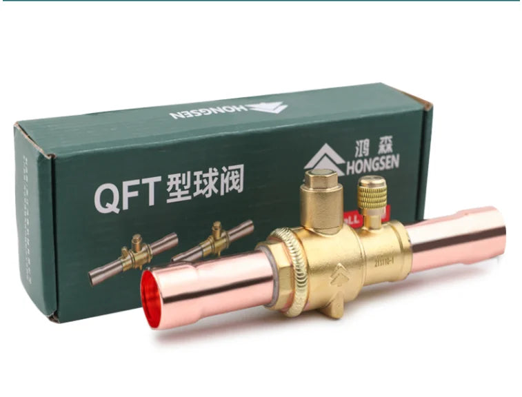 Hongsen QFT Air conditioning cold storage refrigerantion shut-off valve 6-54mm refrigerant ball valve