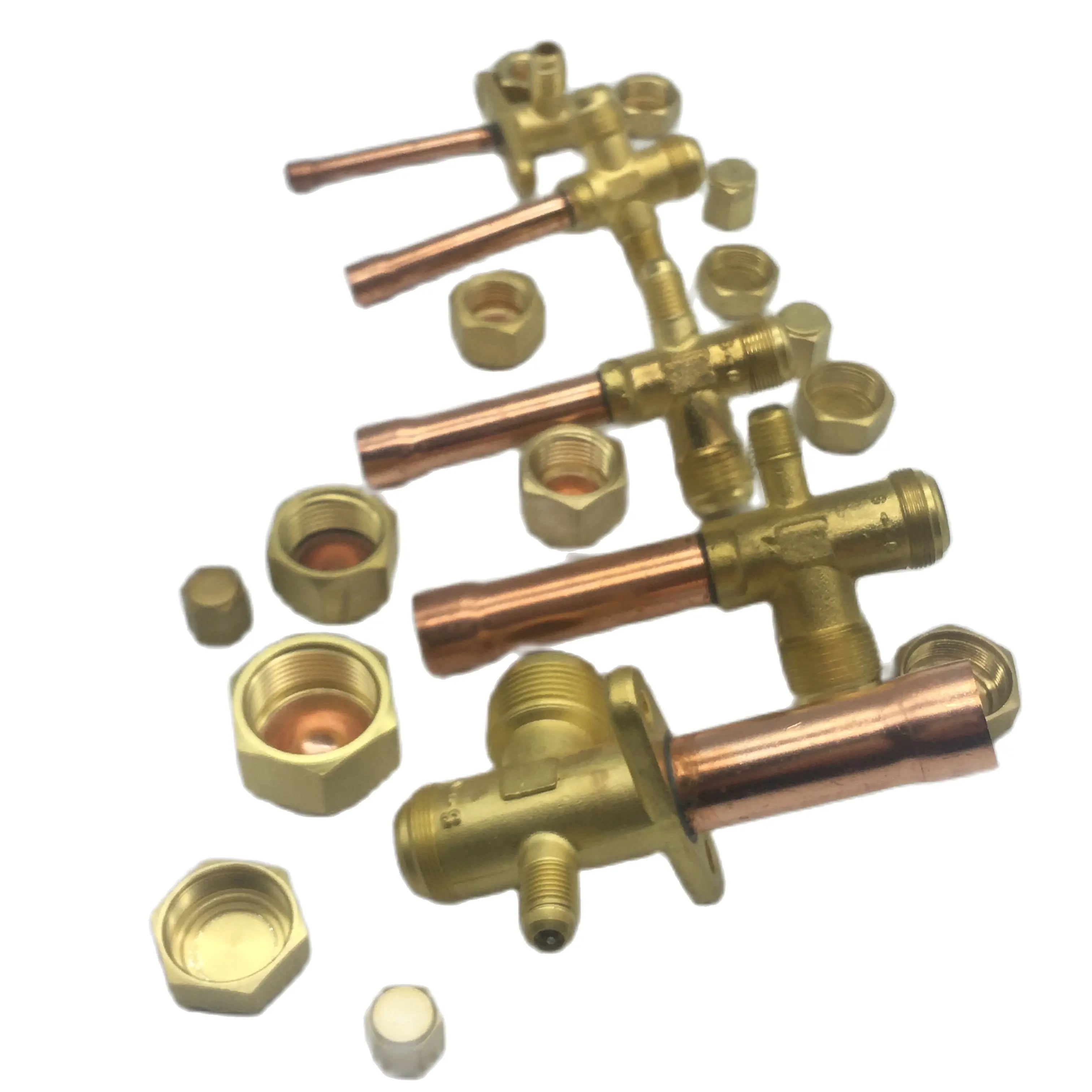 Wall mounted service valve is designed for room split air conditioners, refrigeration plants, chiller &amp; heat pump outdoor units