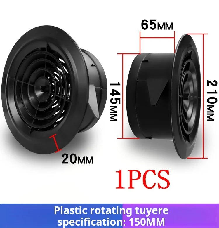 Various Shapes Air Vent Extract Valve Grille Air Circulation Vents Cover 100/150mm Round Ducting Ventilation Cover Accessories