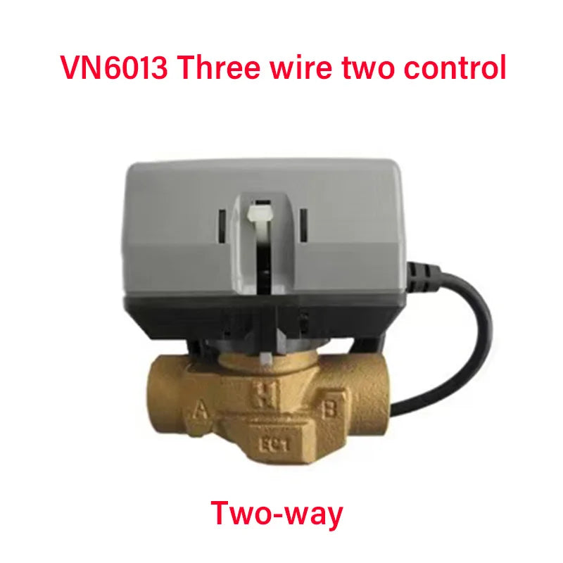 1/2”3/4”1” Honeywell Motorized Two-Way Valve Brass VN6013 Fan Coil Electric Valve AC220V